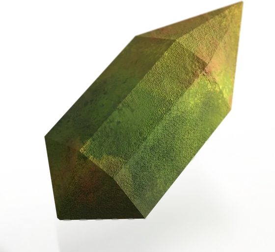 A faceted, crystalline creature shell.